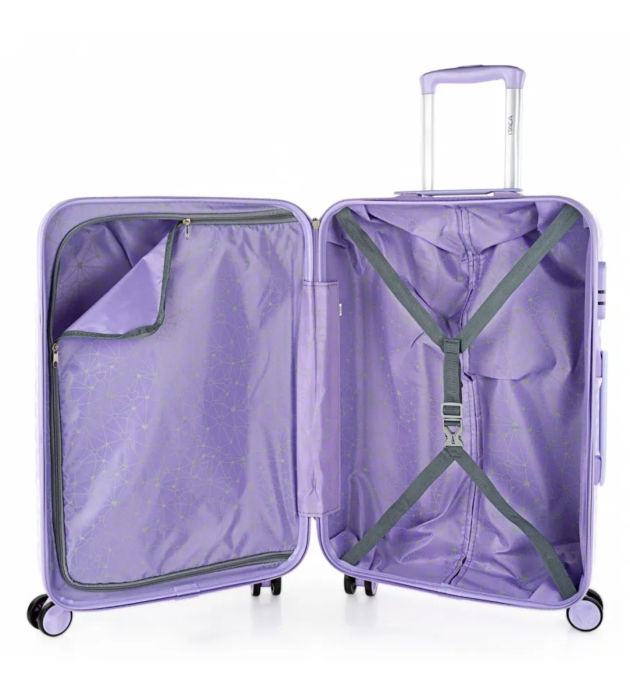 MALETA DE VIAJE RíGIDA 702460 LILA 67X45X24CM