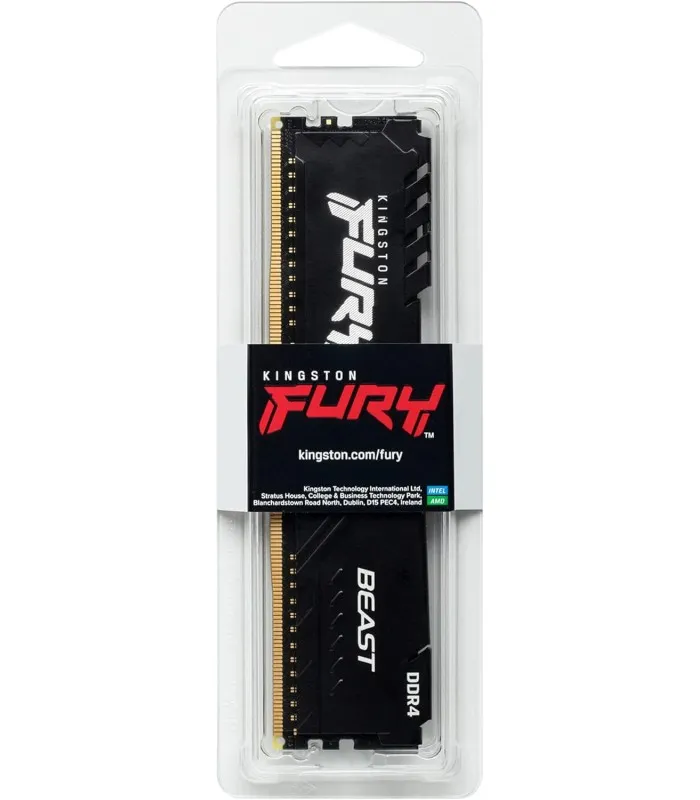 MEMORIA KINGSTON FURY BEAST 16GB DDR4 3200MHZ NONECC CL16 PC 1.35V 288PIN KF432C16BB/16