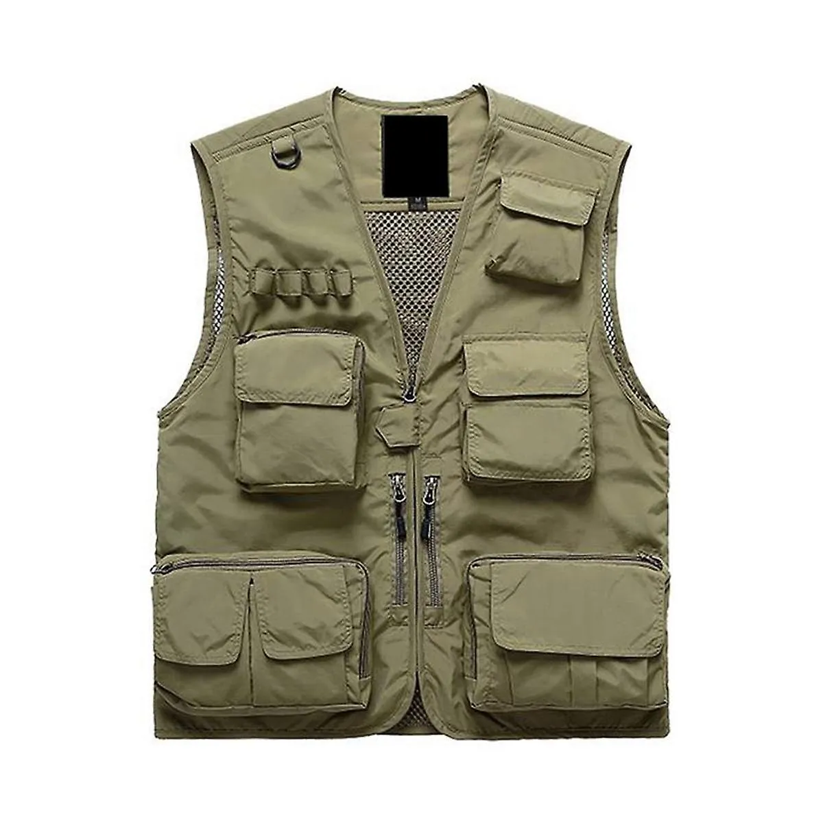 Men's Multifunctional Fishing Vest Mesh Loose Jacket Outdoor Multi Pocket Photography Fisherman Ves