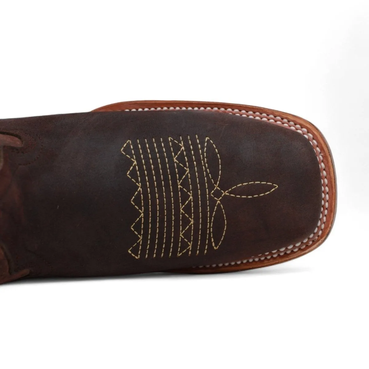 Men's Black Floater Square Toe Boots