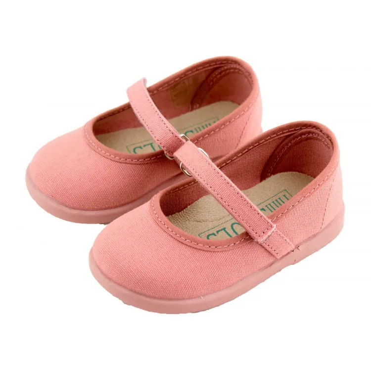 Merceditas de lona con velcro