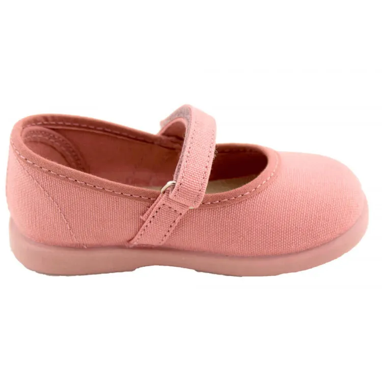 Merceditas de lona con velcro