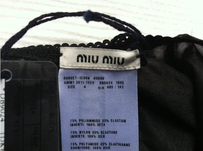 Miu Miu cuerpo Negro 