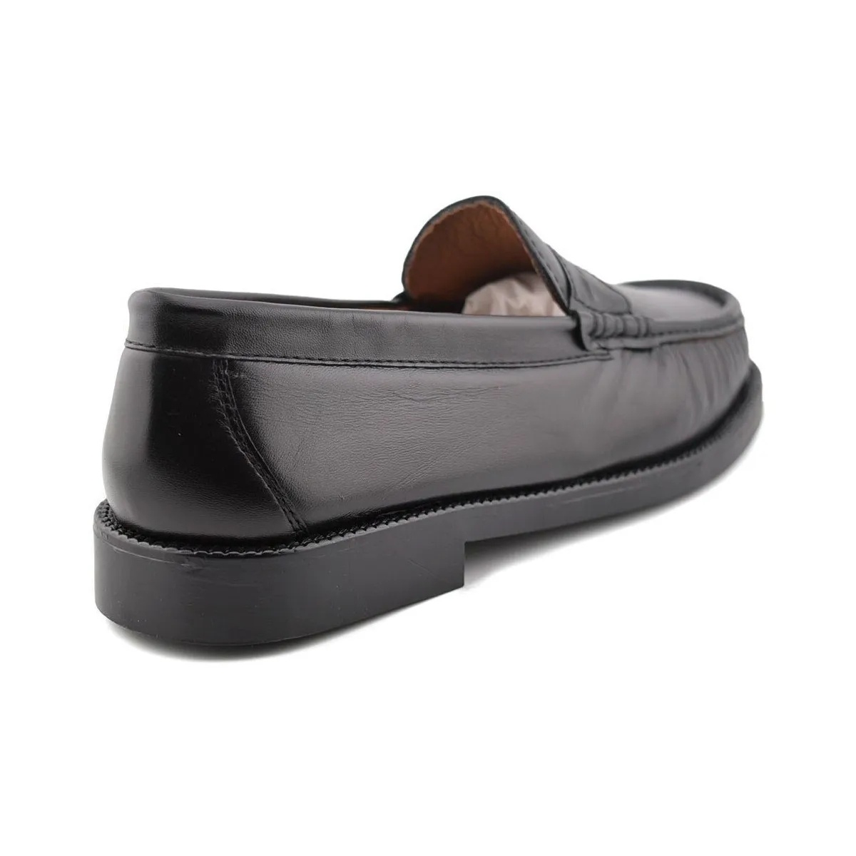 Mocasines Clásicos negros de piel by