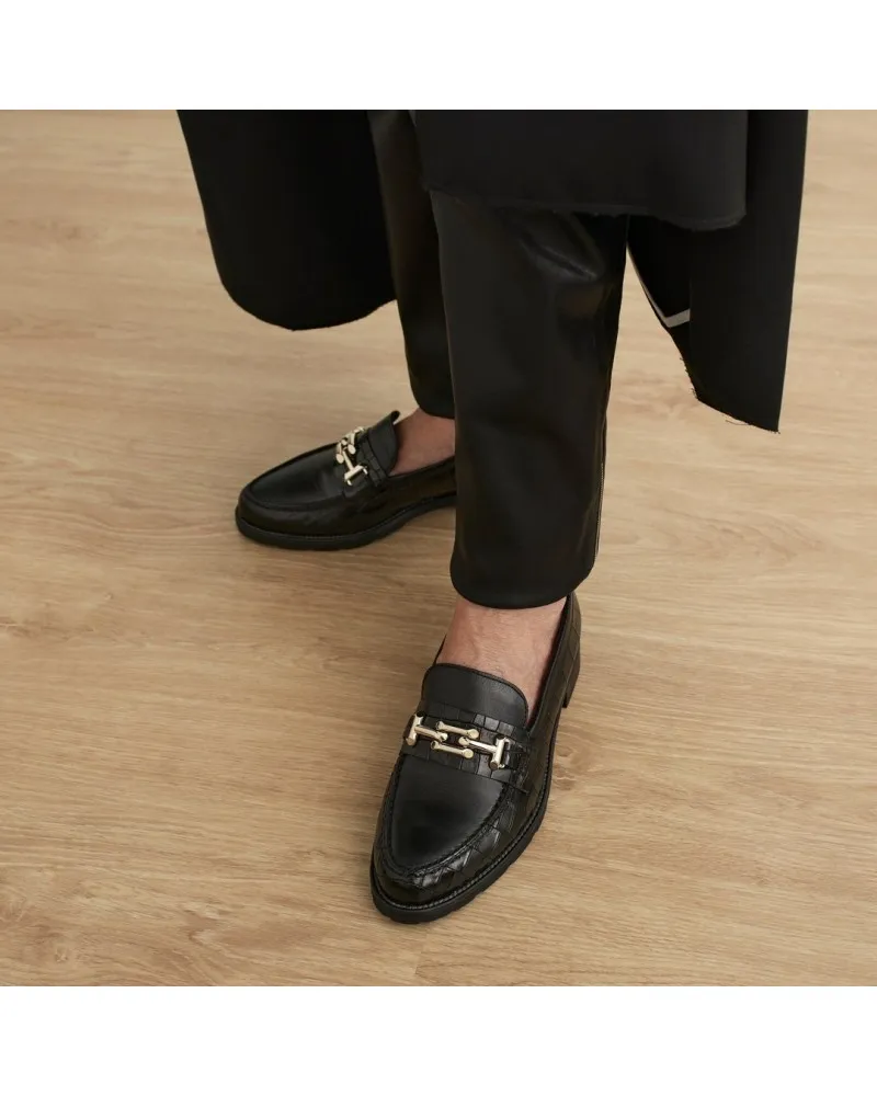 Mocasines con tacón unisex coco austral/lucido CONFORT | PITILLOS 1730