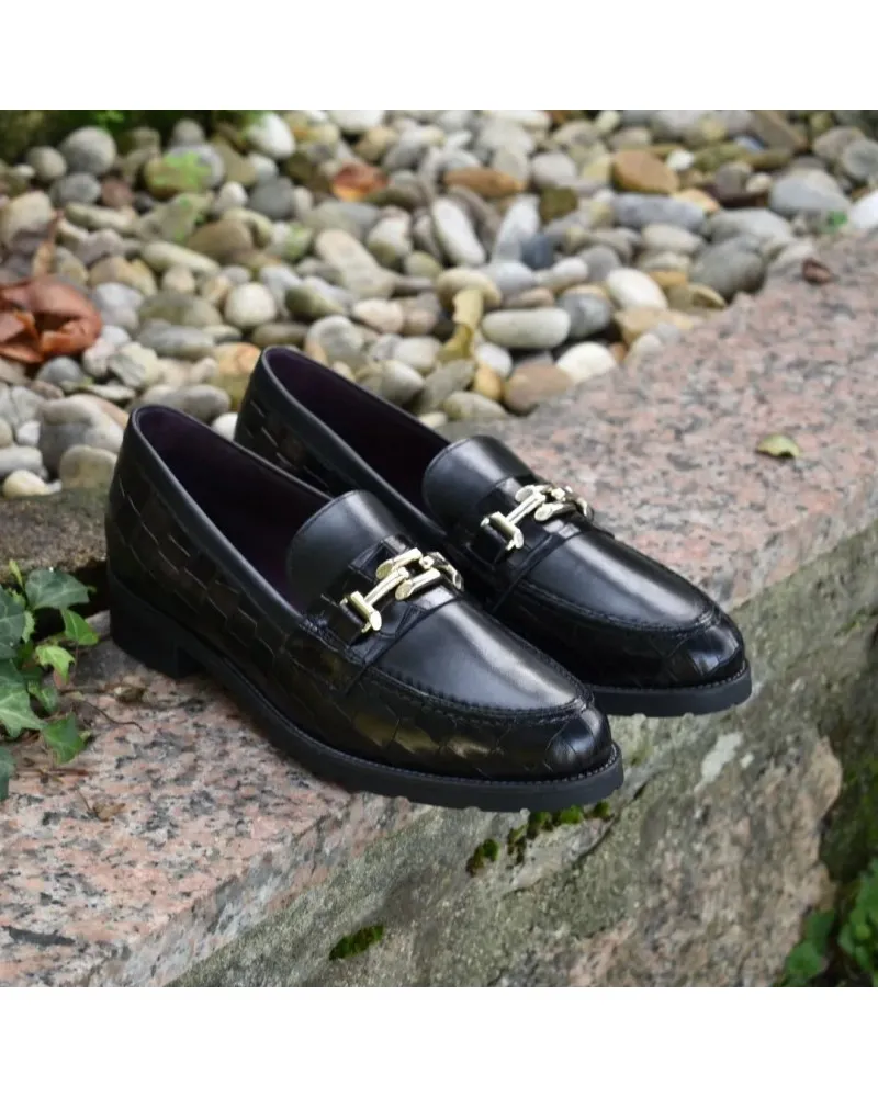 Mocasines con tacón unisex coco austral/lucido CONFORT | PITILLOS 1730