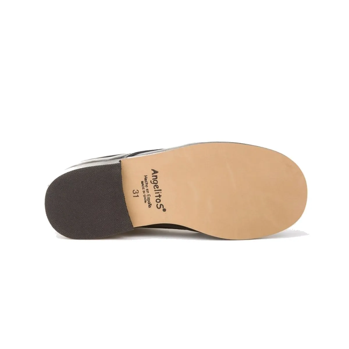 MOCASINES DE PIEL AZUL MARINO DE NIñO ANGELITOS 1344031 (TALLAS DE 31 A 42)