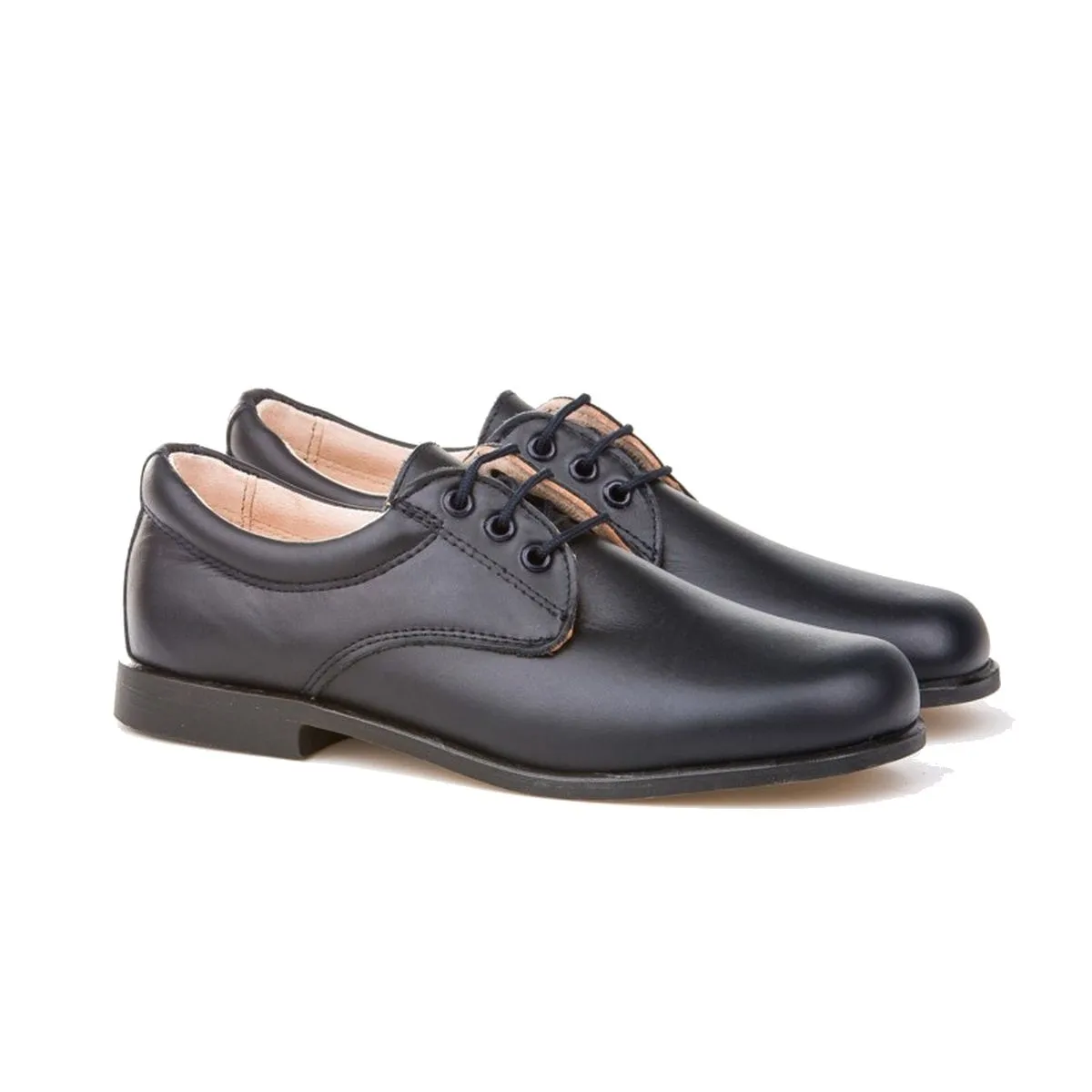 MOCASINES DE PIEL AZUL MARINO DE NIñO ANGELITOS 1344031 (TALLAS DE 31 A 42)