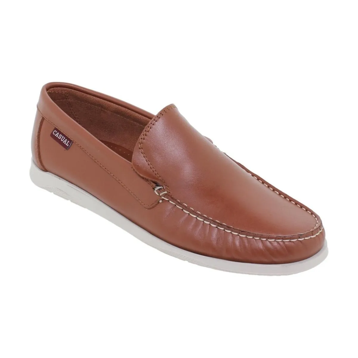Mocasines de piel  marrones para hombre by