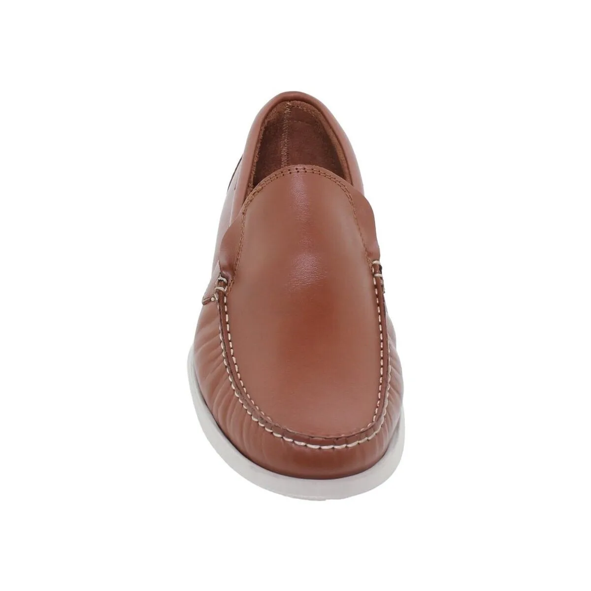 Mocasines de piel  marrones para hombre by