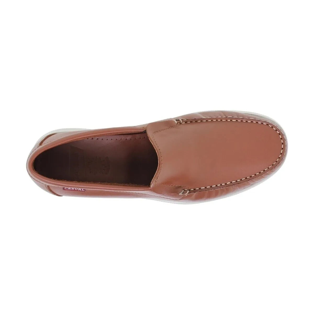 Mocasines de piel  marrones para hombre by