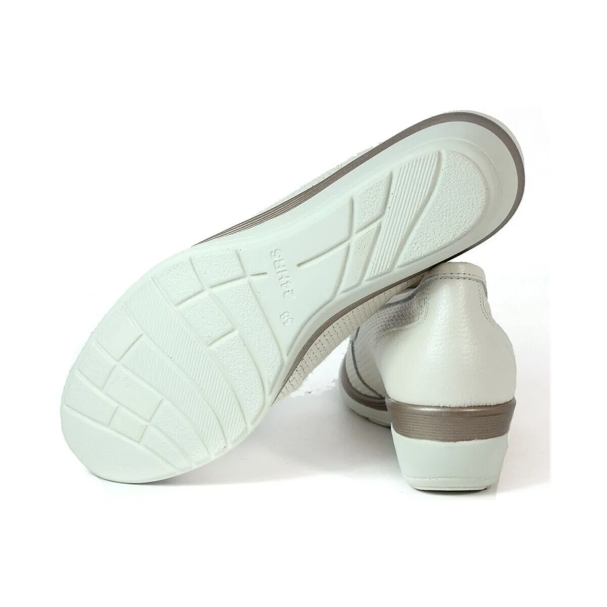 MOCASINES DE PIEL PARA MUJER 24HRS 25967 BEIGE