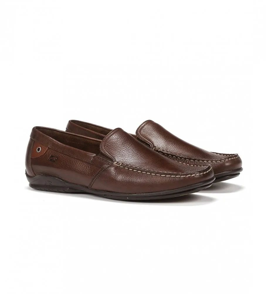 Mocasines de Piel Tornado marrón oscuro