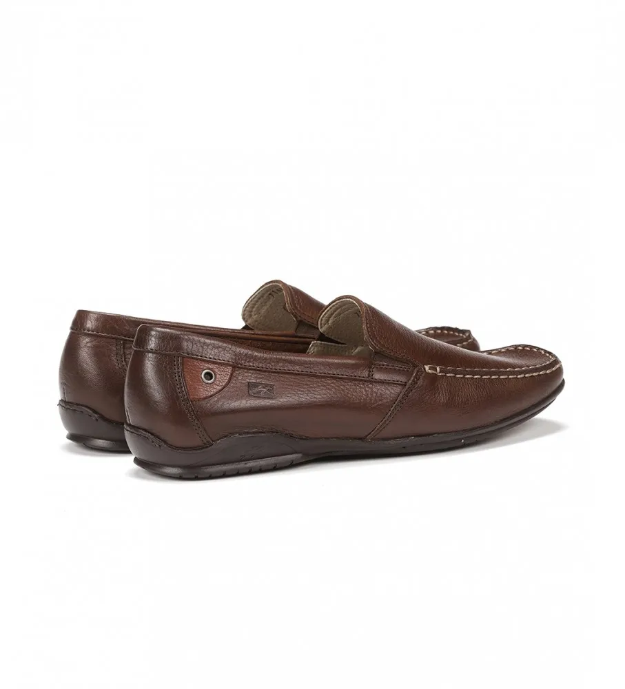 Mocasines de Piel Tornado marrón oscuro