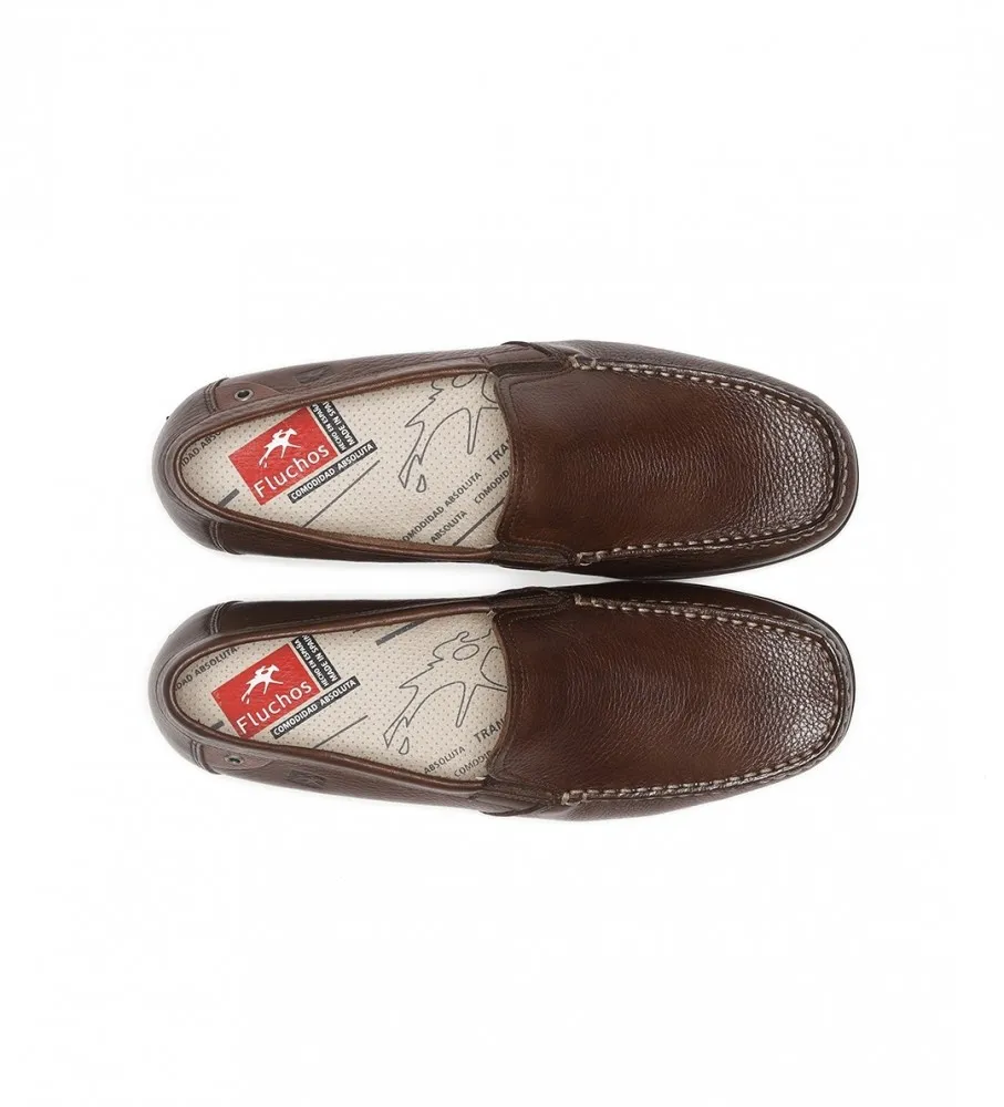 Mocasines de Piel Tornado marrón oscuro