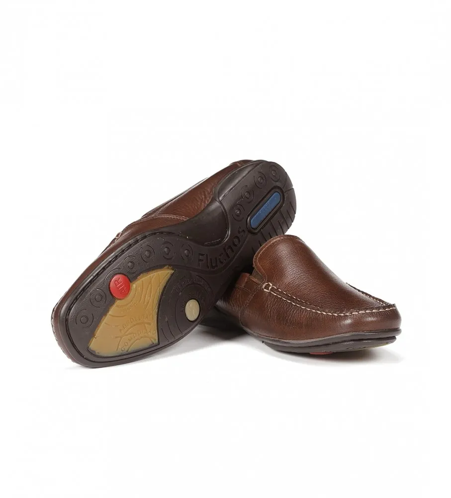 Mocasines de Piel Tornado marrón oscuro