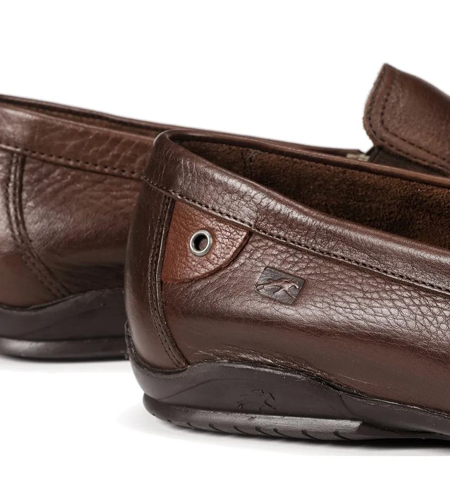 Mocasines de Piel Tornado marrón oscuro