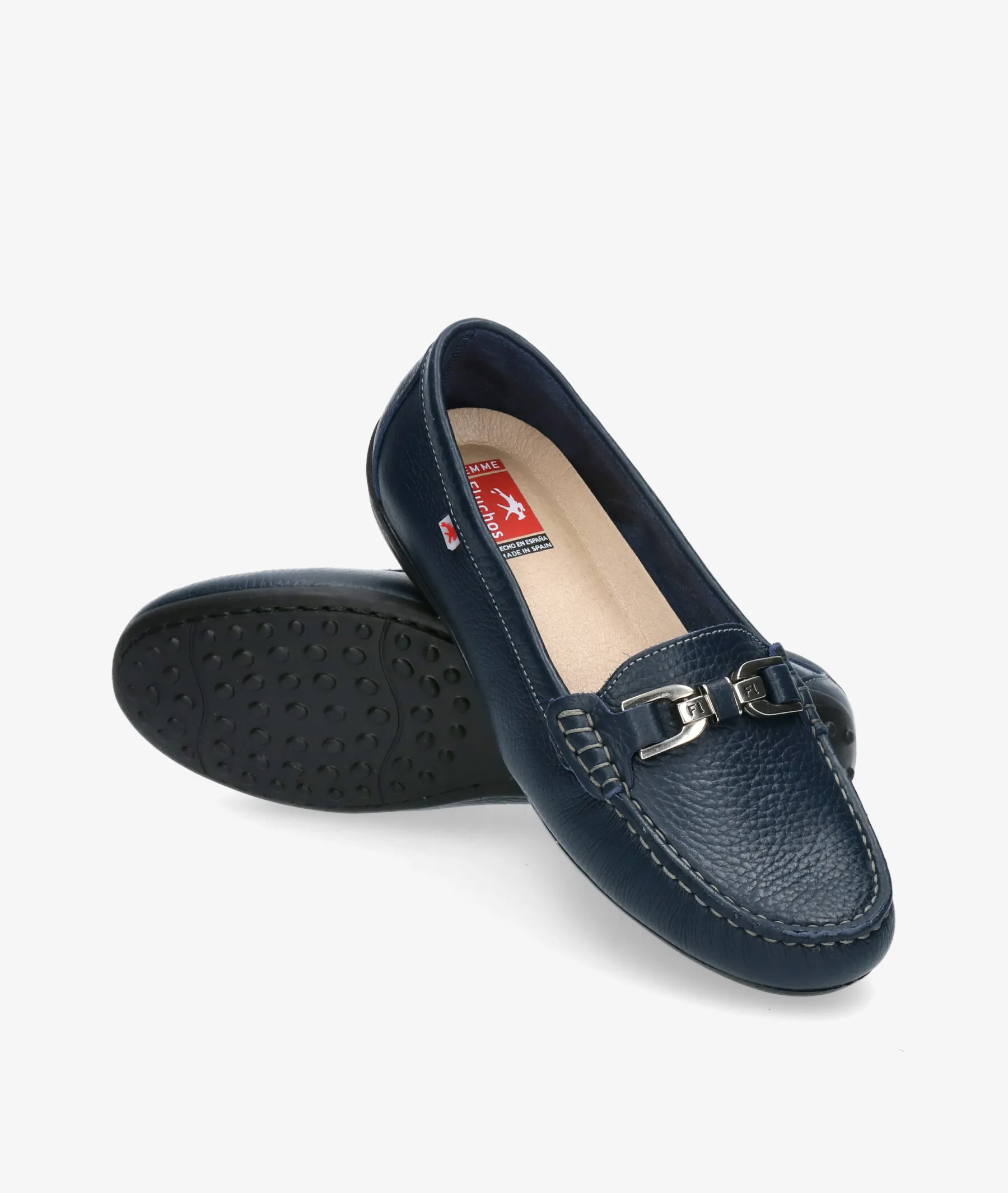 Mocasines Fluchos F0804 en azul marino