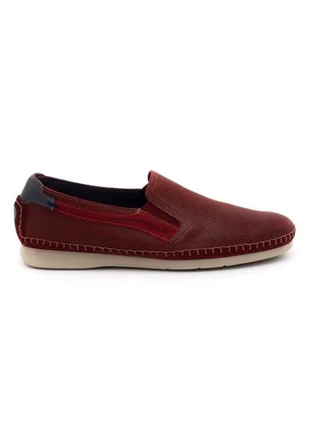 mocasines fluchos komodo rojos de piel