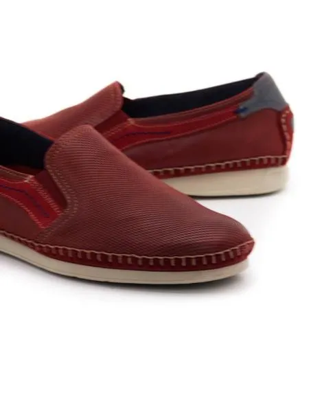mocasines fluchos komodo rojos de piel