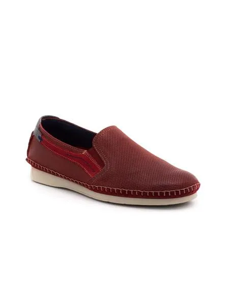 mocasines fluchos komodo rojos de piel