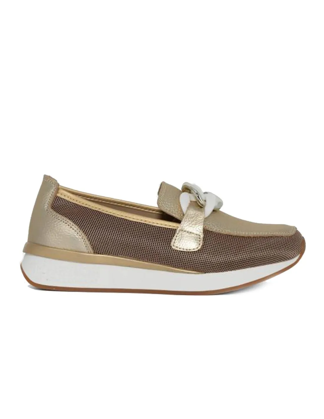 MOCASINES MUJER THE HAPPY MONK VANITY 011 ORO