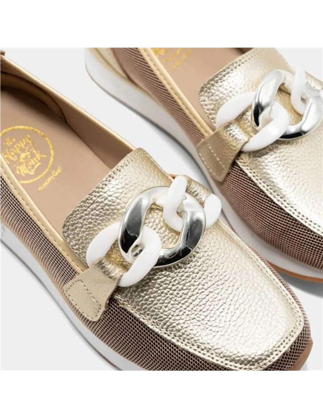 MOCASINES MUJER THE HAPPY MONK VANITY 011 ORO