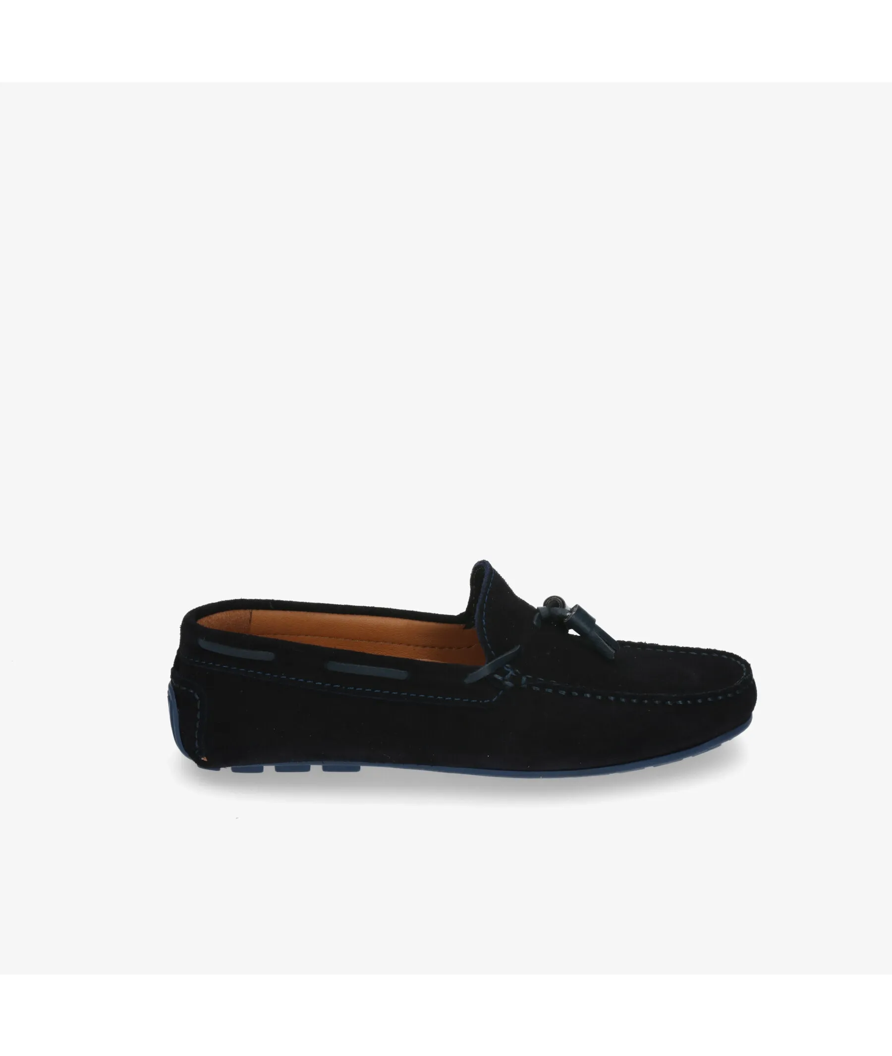 Mocasines pabloochoa.shoes 620 en serraje azul