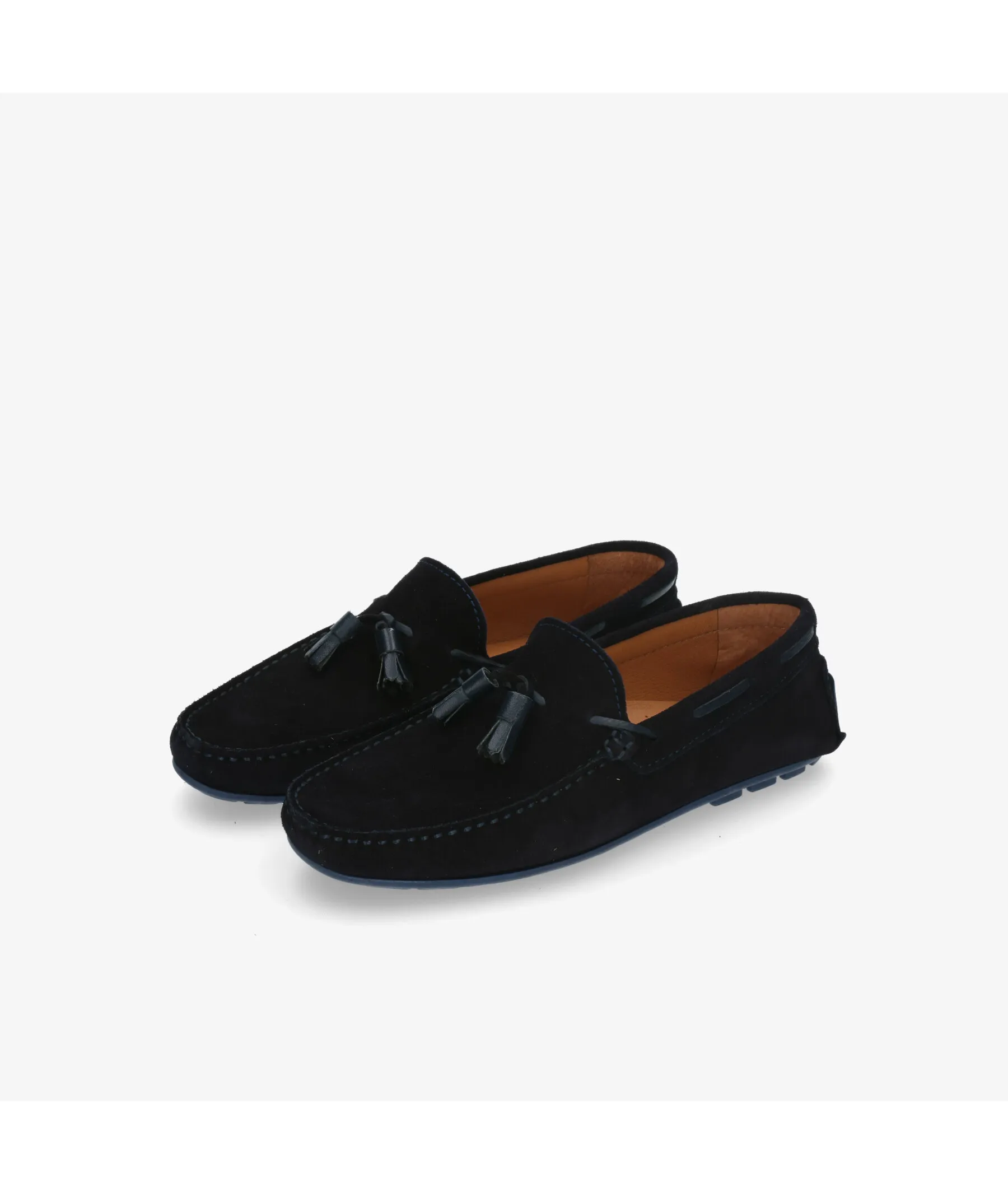 Mocasines pabloochoa.shoes 620 en serraje azul