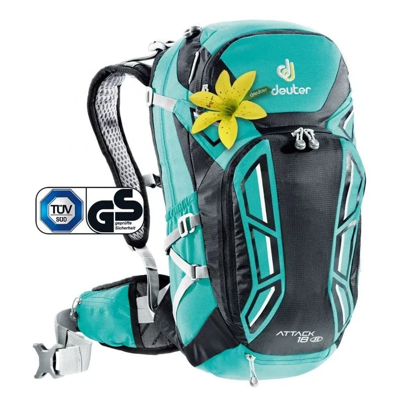 Mochila Deuter Ataque 18 Sl Menta / Negro