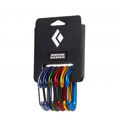 Mosquetón Black Diamond Miniwire Pack 6 (Multicolor)