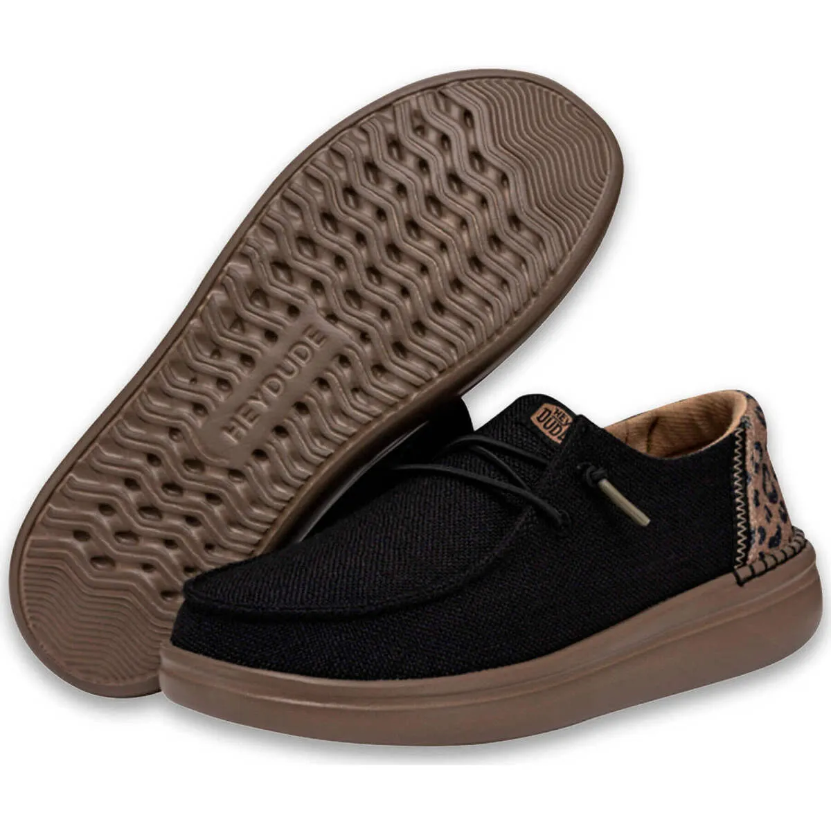 mujer mocasines Wendy Rise Leo negro
