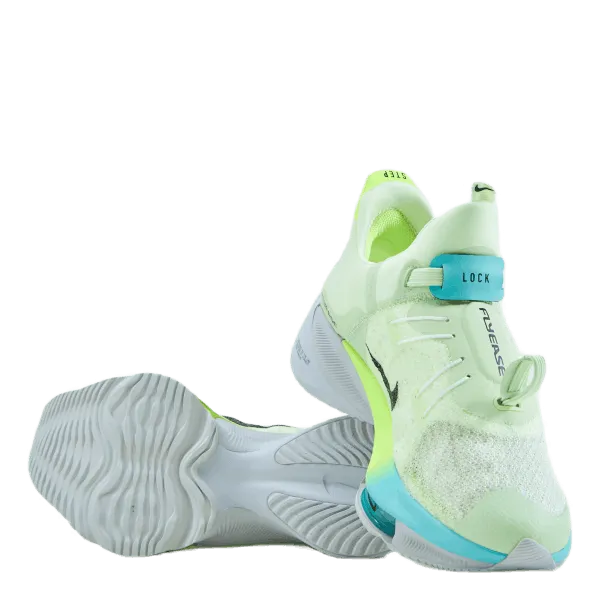 NIKE AIR ZOOM TEMPO NEXT% FLYEASE W BARELY VOLT/BLACKDYNAMIC TURQ