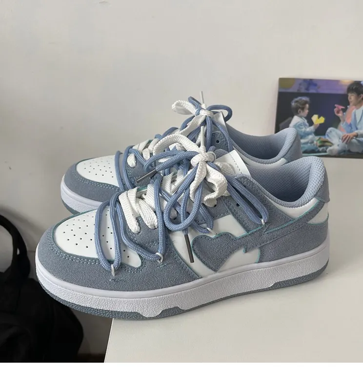Nuevos zapatos de diseñador de envío gratis para hombres zapatos para mujeres casuales zapatos de amor azul azules zapatos de pl