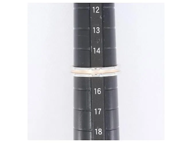 Otras joyas & Other Stories Nina Ricci PT900 K18Anillo de diamantes PG, 15 tamaño, 4.4g Peso Total en Excelente Estado Plata