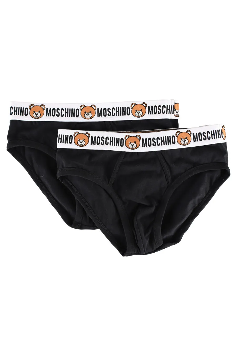 Pack de dos calzoncillos negros con logo oso