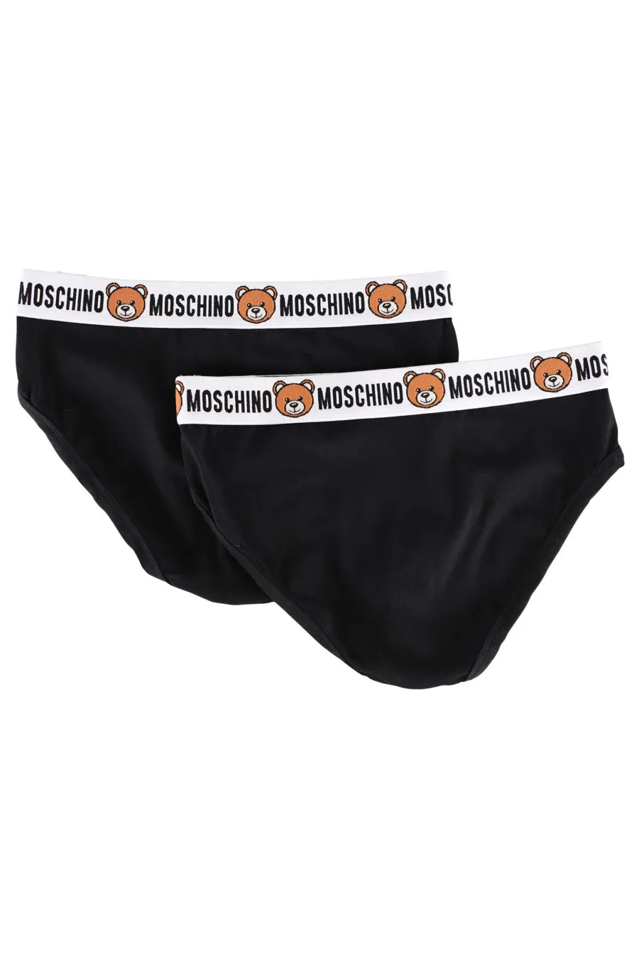 Pack de dos calzoncillos negros con logo oso