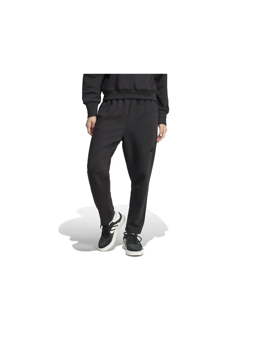 Pantalones adidas All Szn Fleece Barrel Leg Mujer Negro