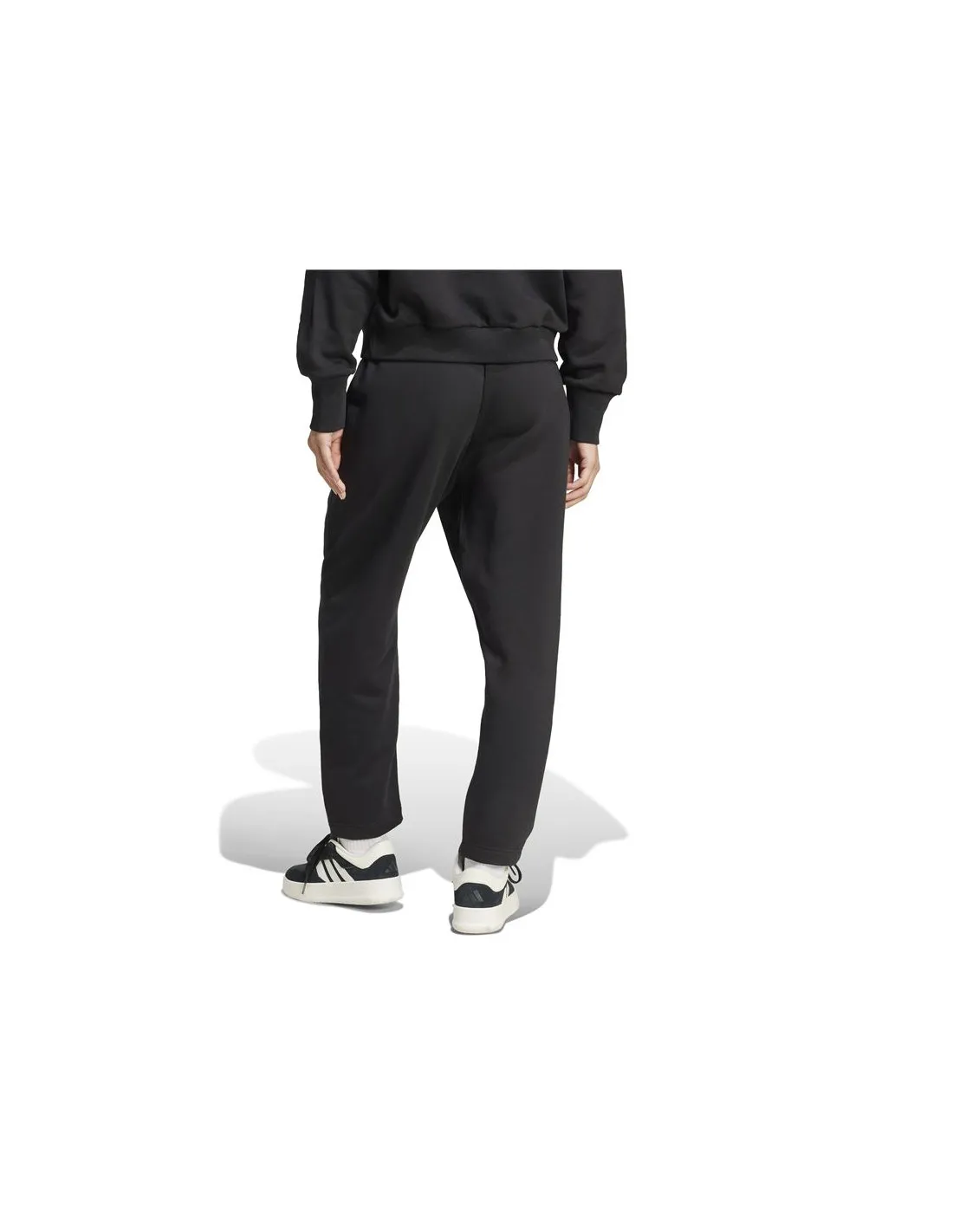 Pantalones adidas All Szn Fleece Barrel Leg Mujer Negro