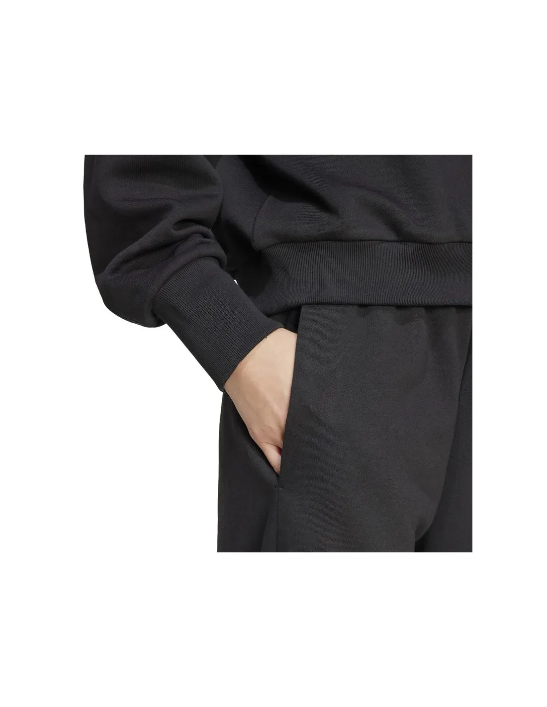 Pantalones adidas All Szn Fleece Barrel Leg Mujer Negro