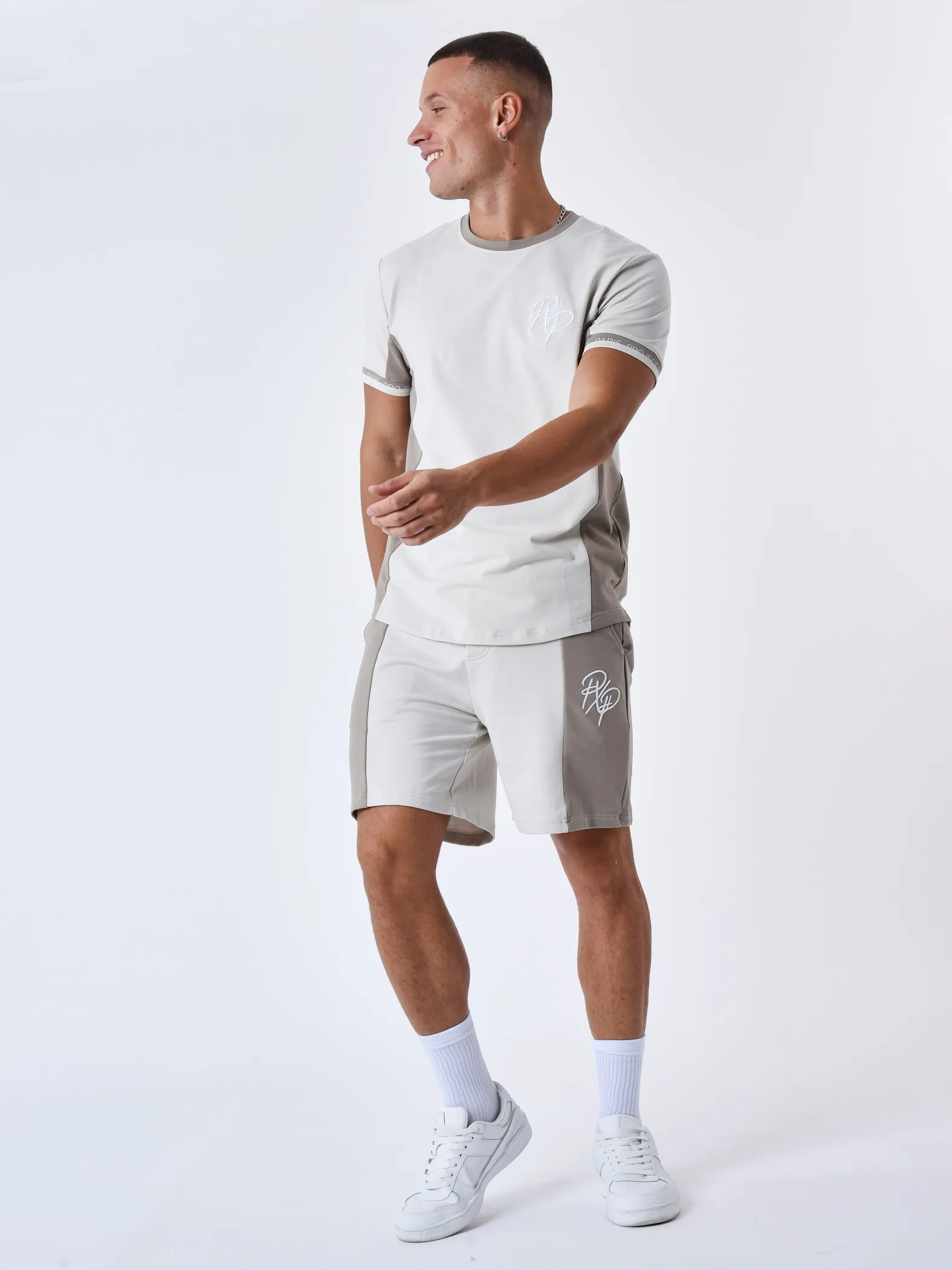 Pantalones cortos bicolores