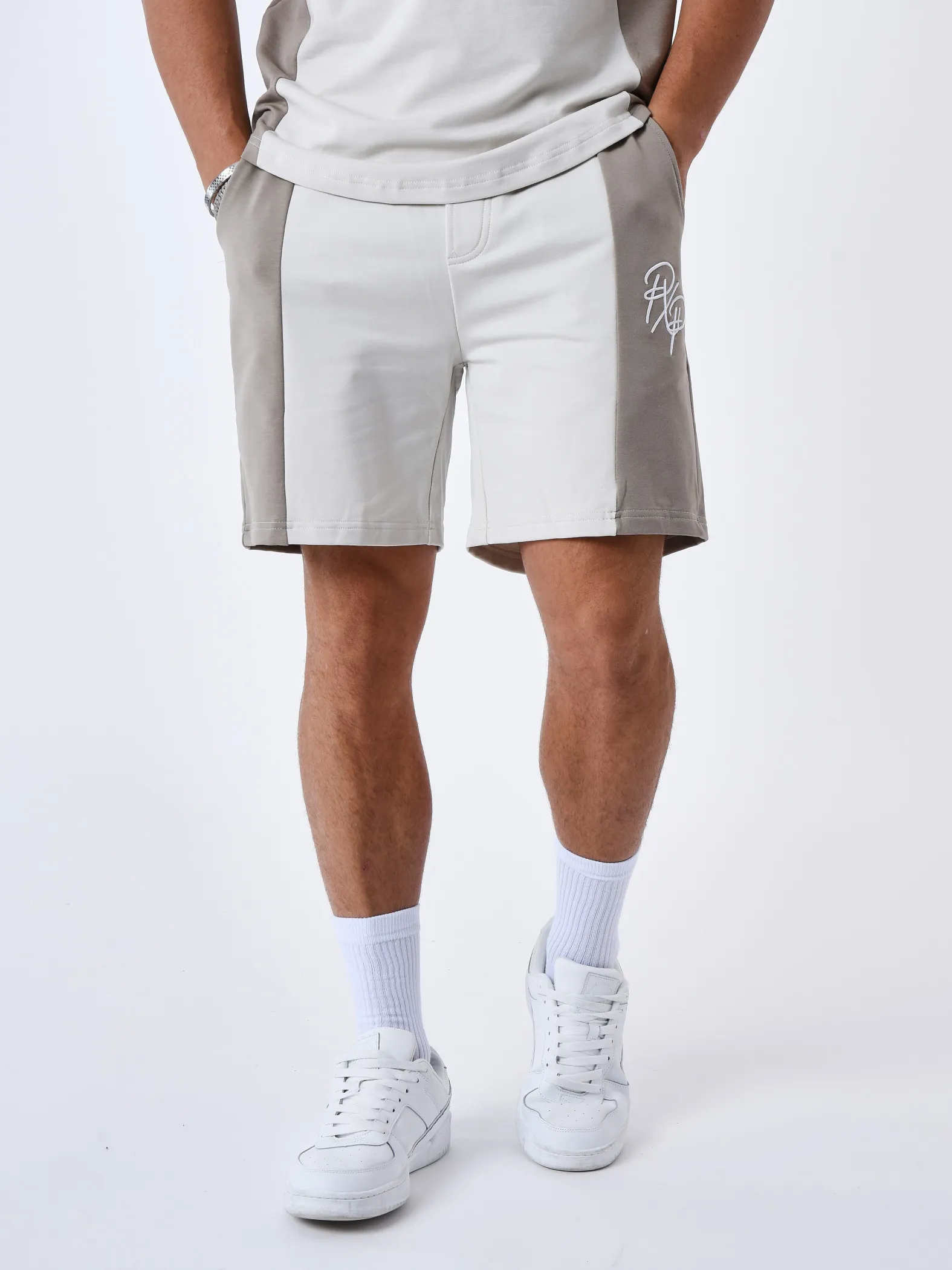 Pantalones cortos bicolores