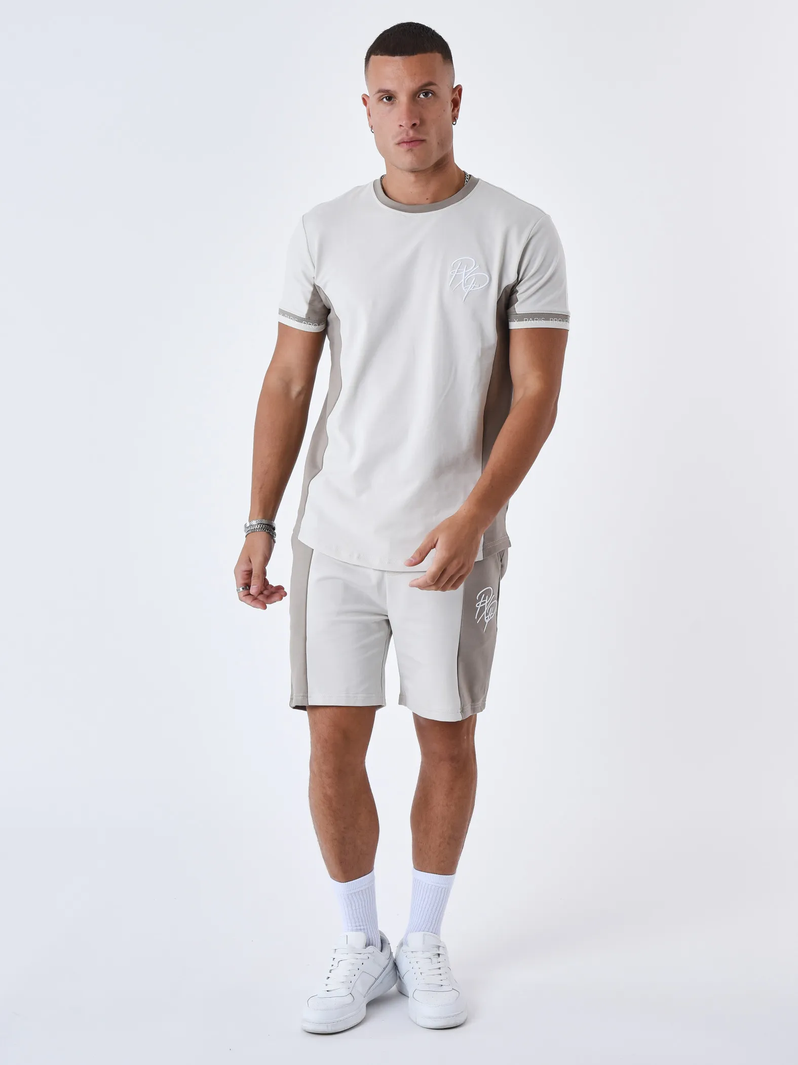 Pantalones cortos bicolores