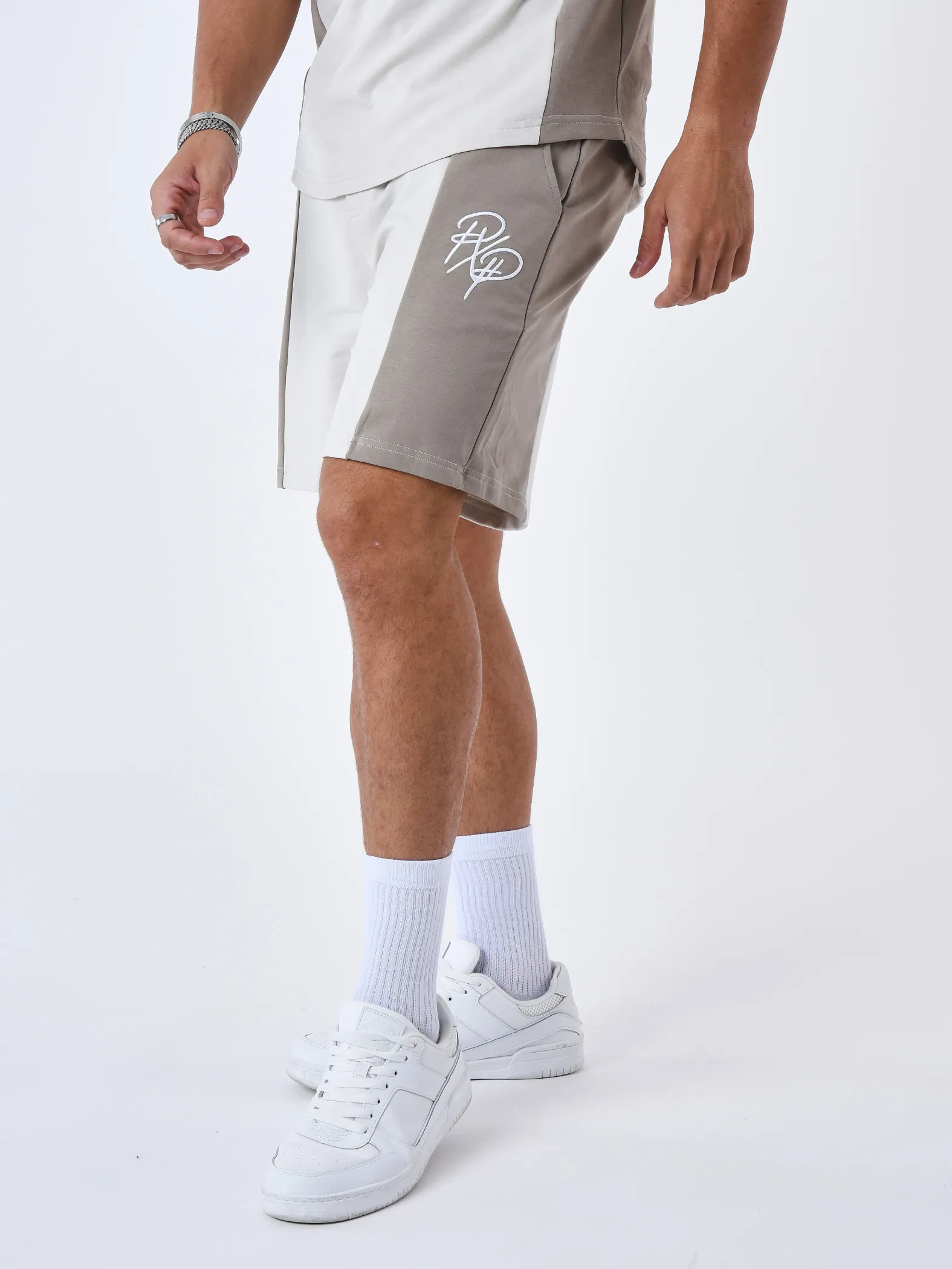 Pantalones cortos bicolores