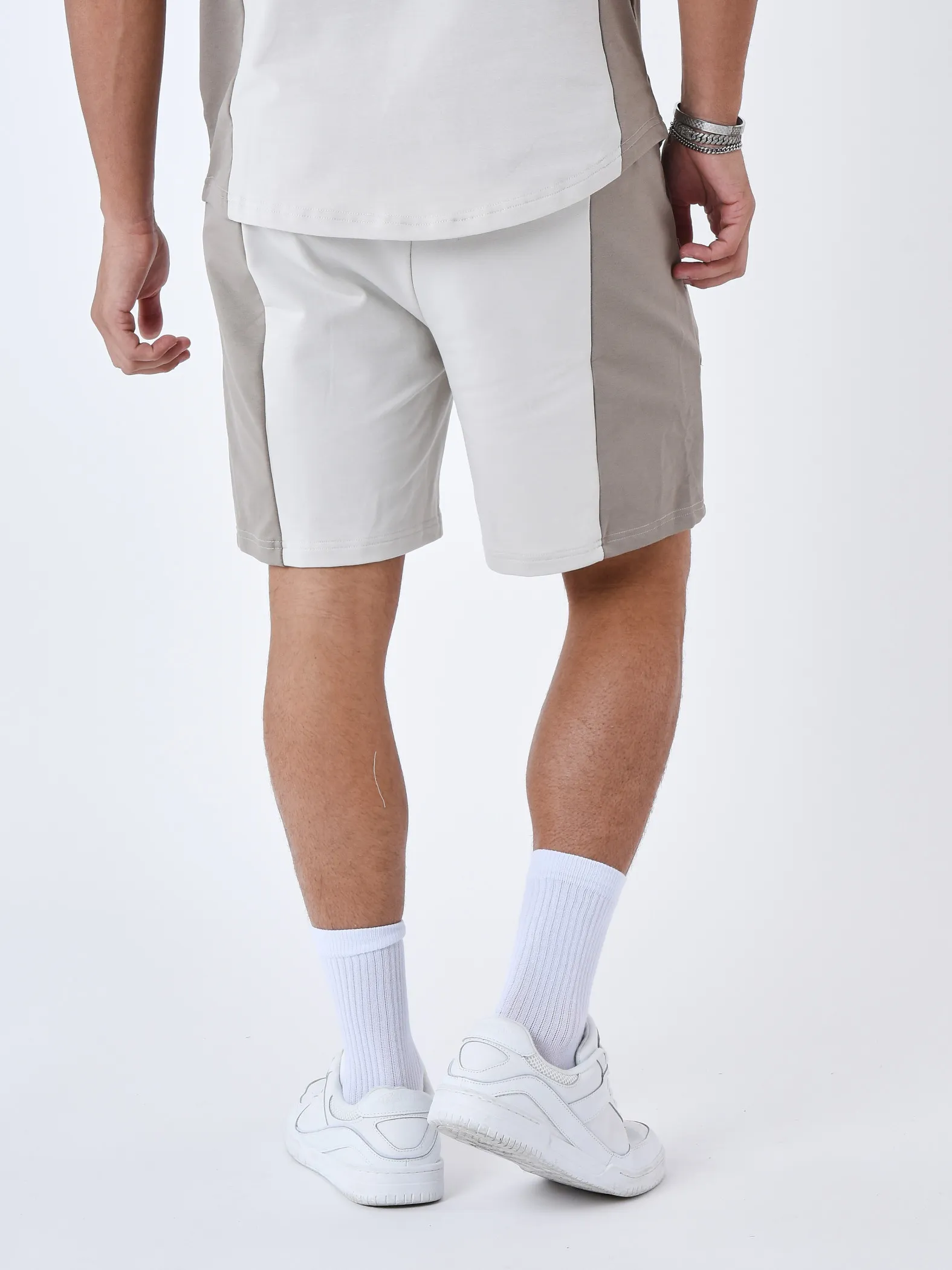 Pantalones cortos bicolores