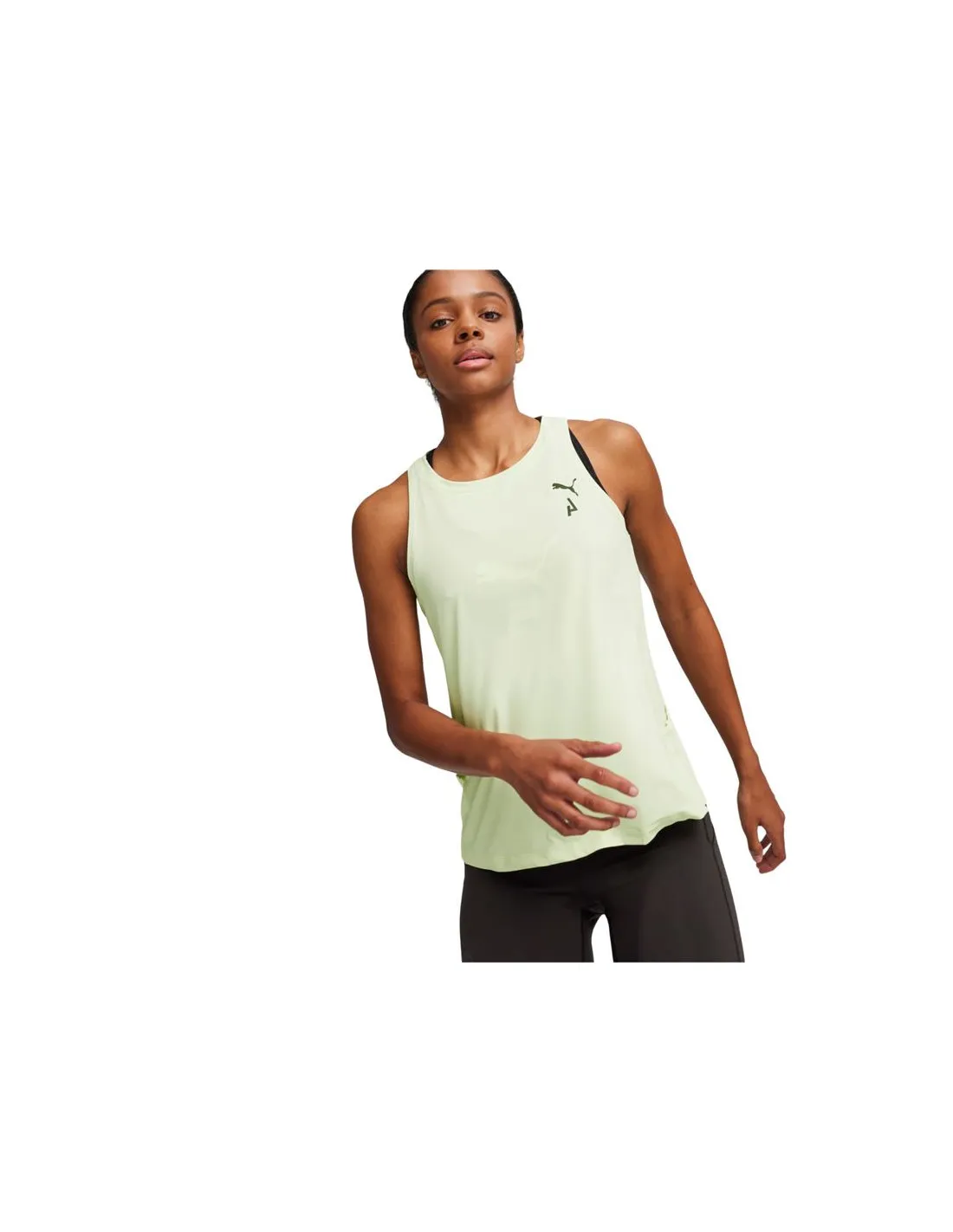 Pantalones de Running Puma Seasons Cool Cell Verde Mujer