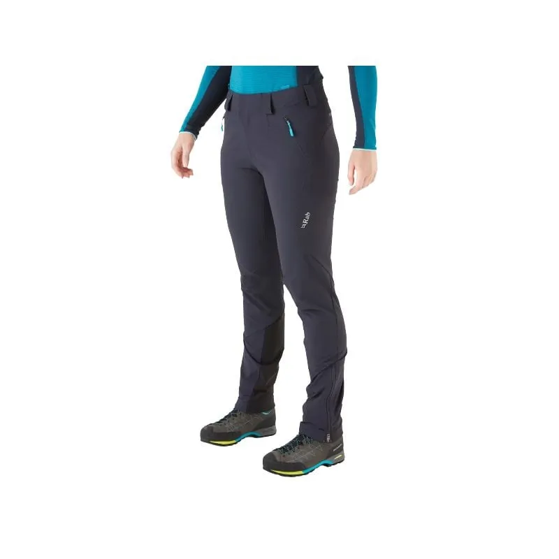 Pantalones softshell de mujer Rab Ascendor (Ébano)