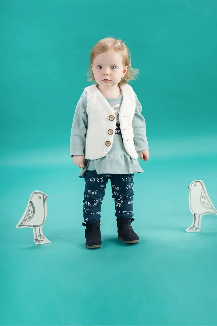 Pantalón azul colección Happy Llama