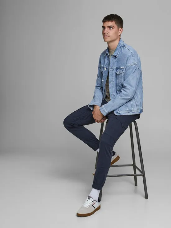 PANTALóN CARGO SLIM AZUL MARINO  PAUL FLAKE AKM 542