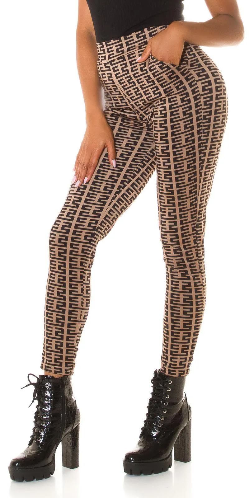 Pantalón de Cintura Alta Capuchino 